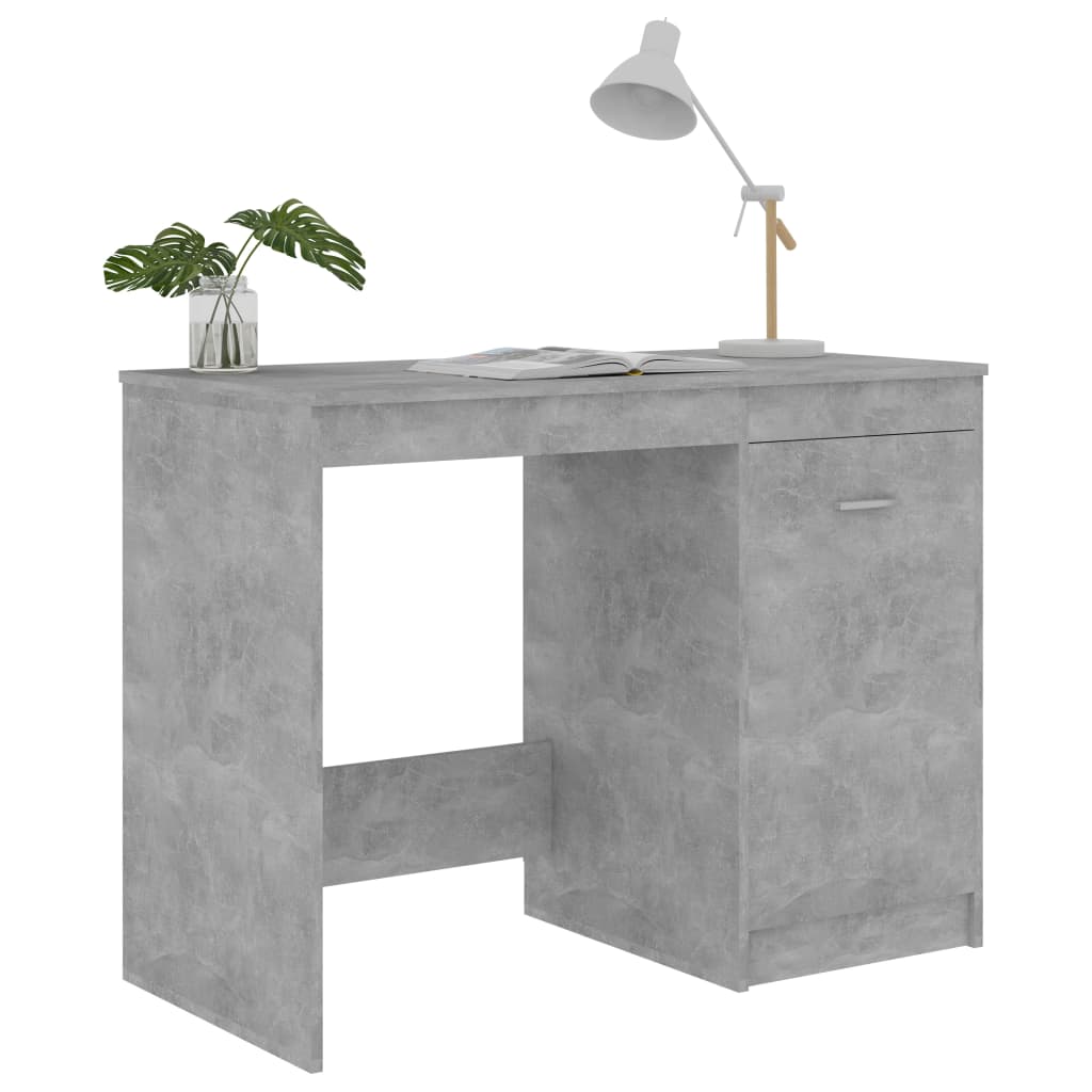 Secretária 100x50x76 cm derivados de madeira branco brilhante