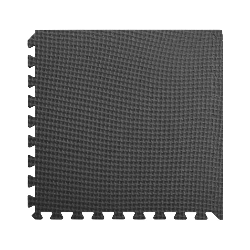 Tapetes de chão 12 pcs 4,32 ㎡ espuma de EVA preto