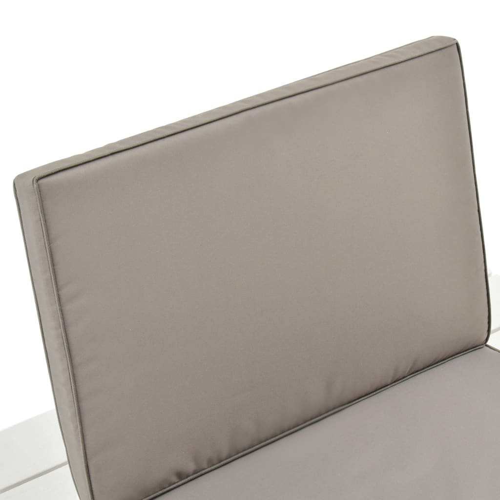 Cadeiras de jardim com almofadões 4 pcs plástico antracite