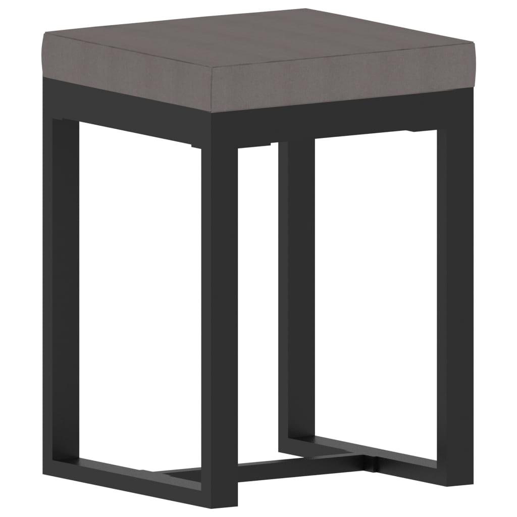 10 pcs conjunto lounge jardim c/ almofadões vime PE antracite