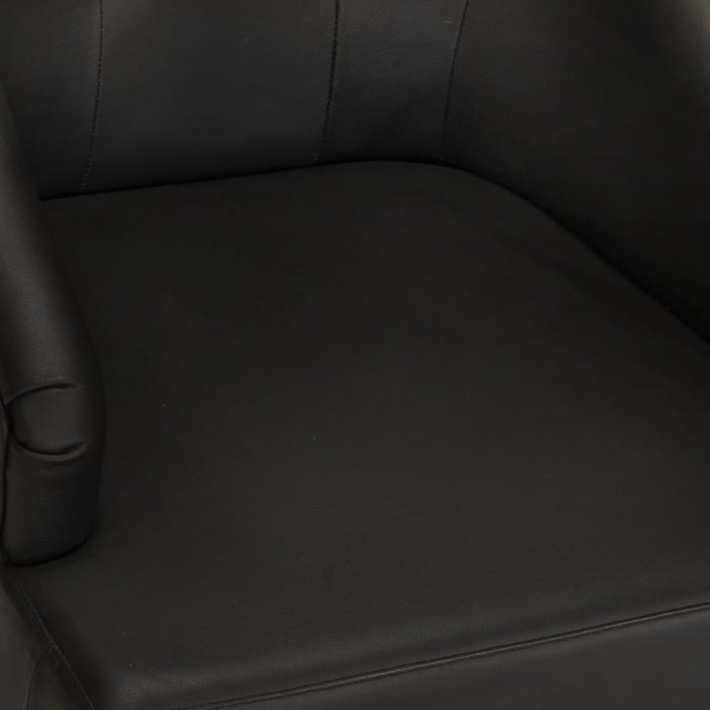 Cadeiras de jantar 4 pcs couro de cabra genuíno castanho