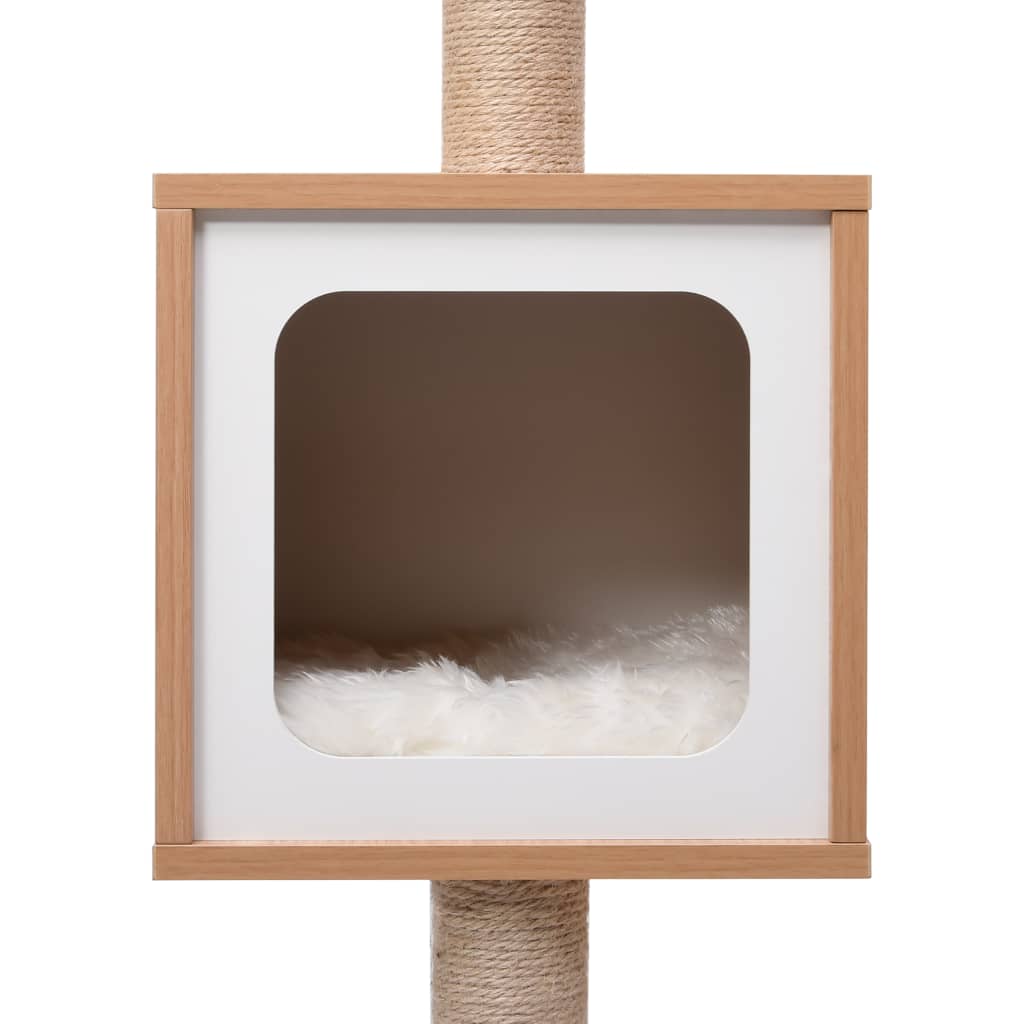 Árvore para gatos c/ tapete arranhador sisal 123 cm