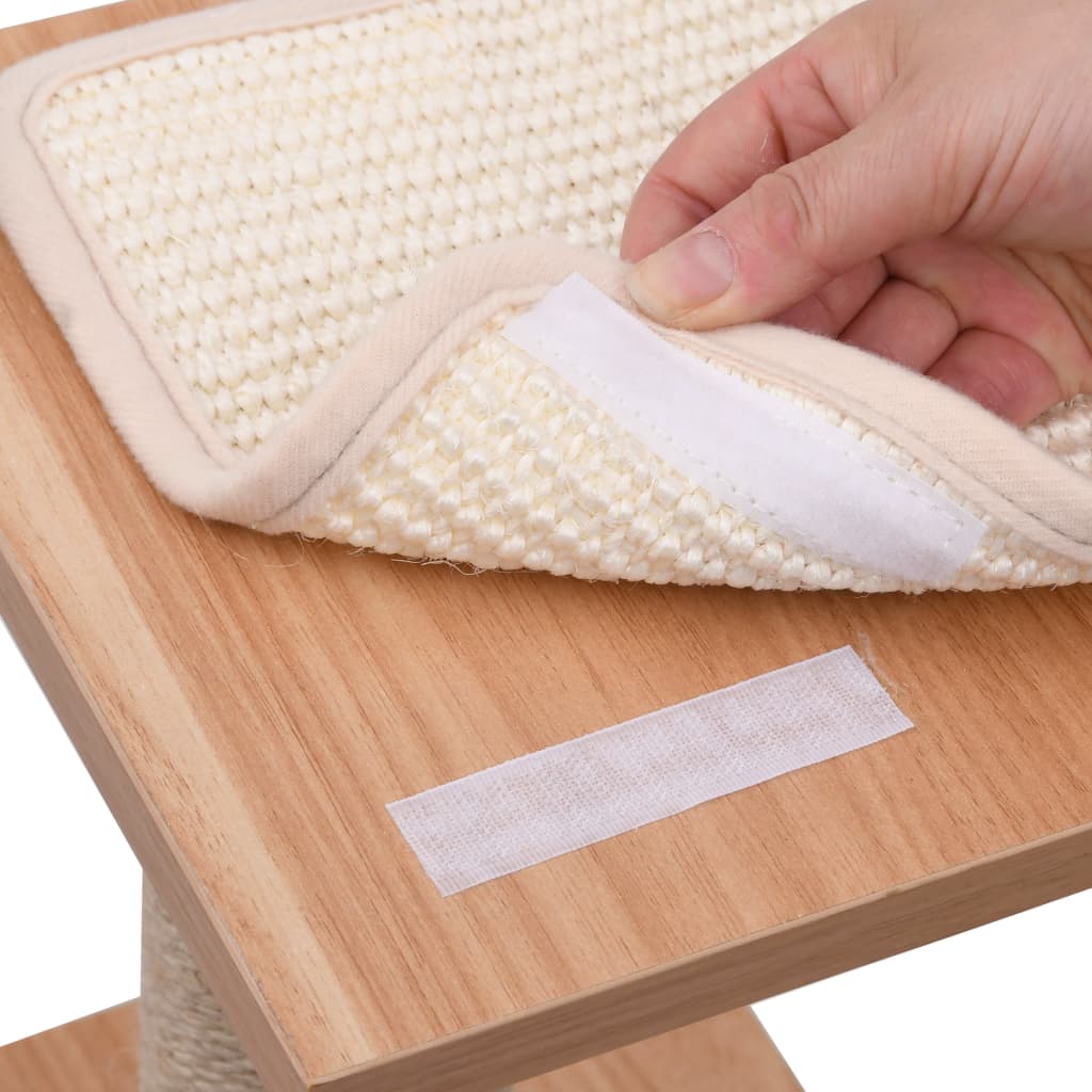 Árvore para gatos c/ tapete arranhador sisal 123 cm