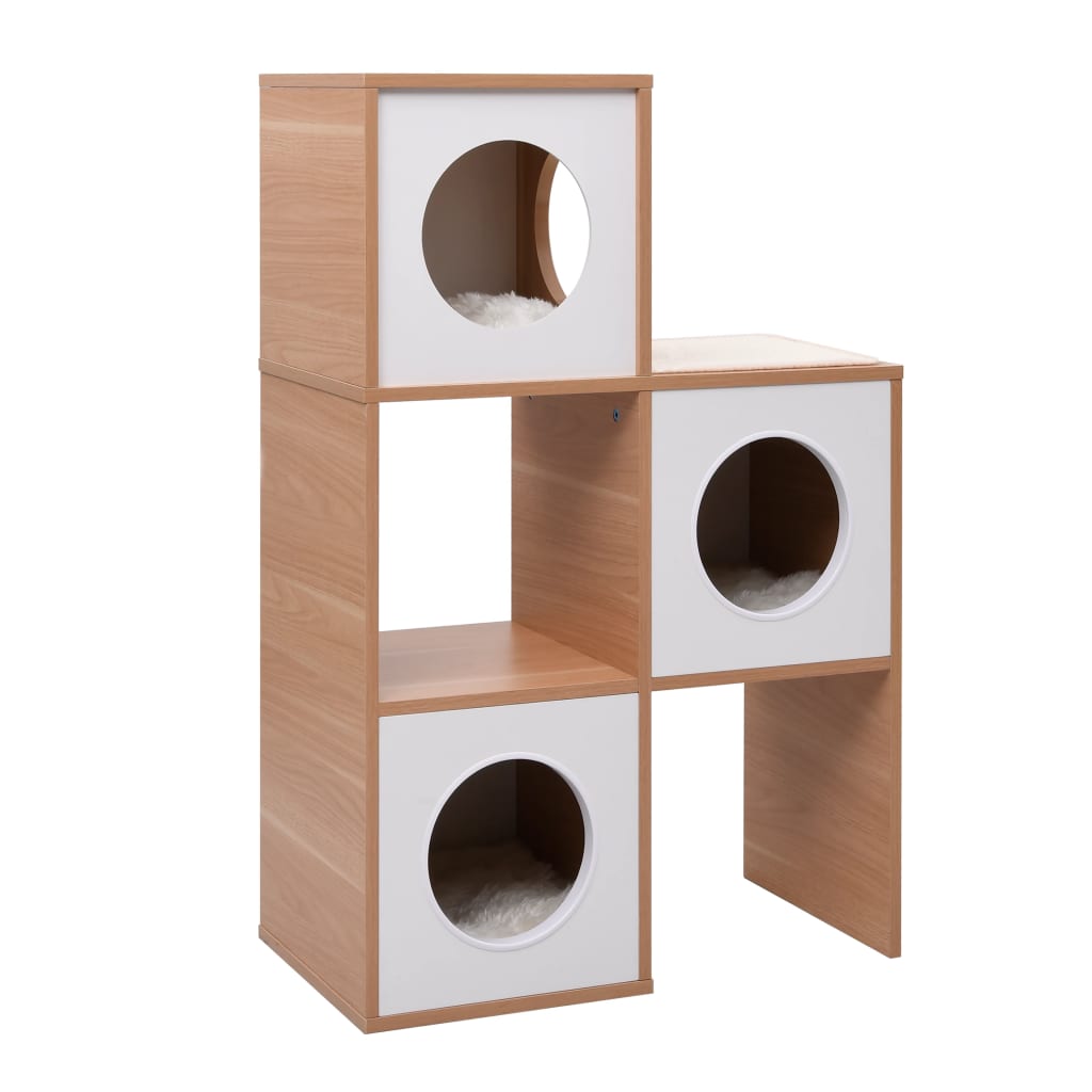 Casa para gatos com tapete arranhador sisal 100 cm