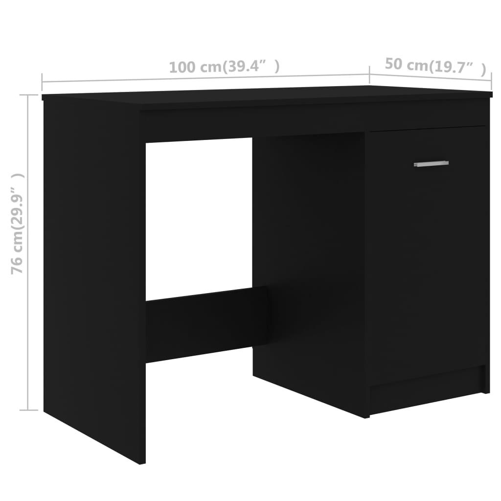 Secretária 140x50x76 cm contraplacado branco brilhante