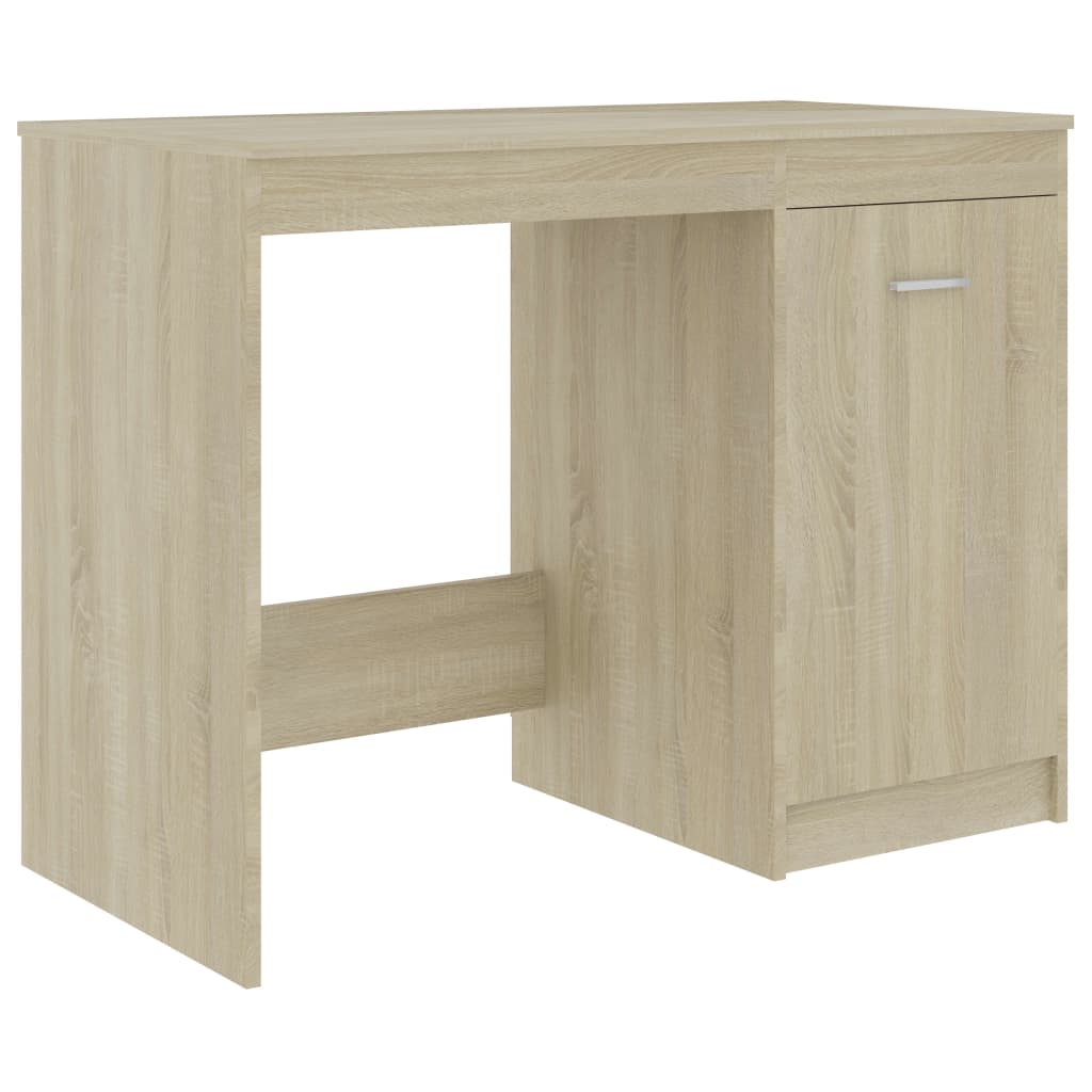 Secretária 140x50x76 cm contraplacado branco brilhante