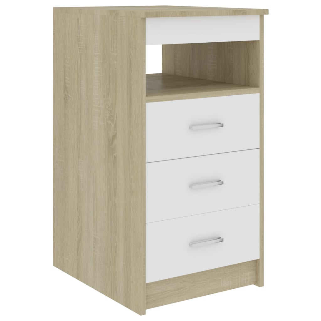 Secretária 140x50x76 cm contraplacado branco brilhante
