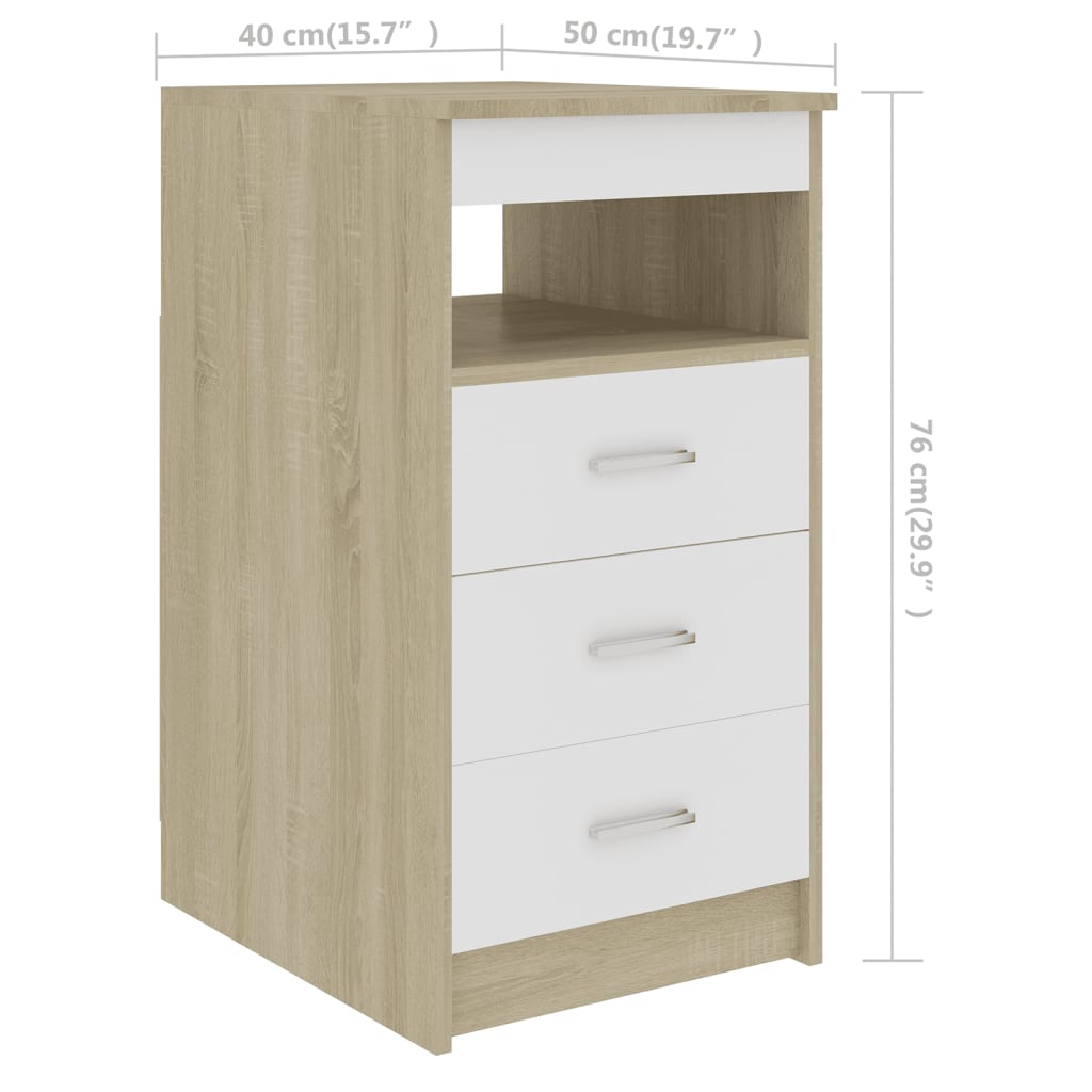 Secretária 140x50x76 cm contraplacado branco brilhante