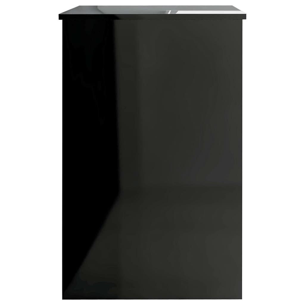 Secretária 140x50x76 cm contraplacado branco brilhante