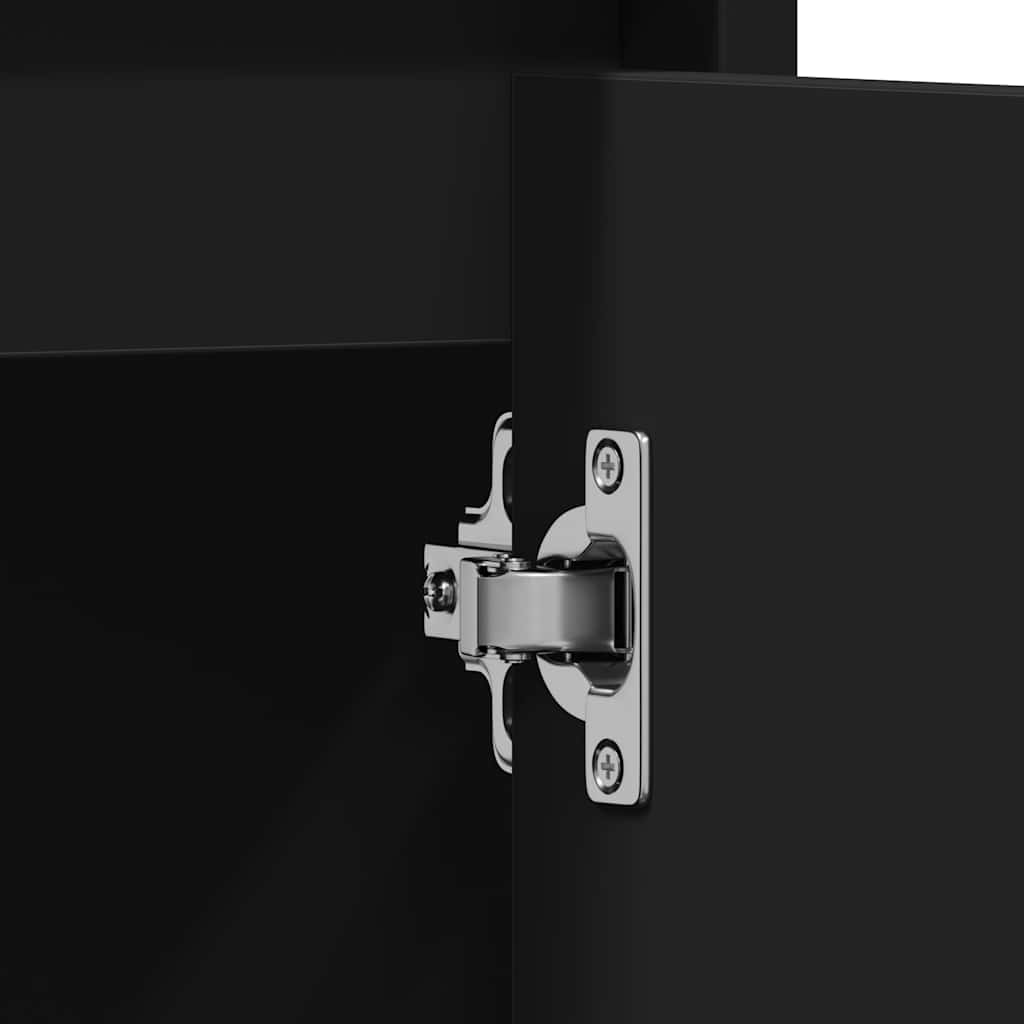 Armário casa de banho 60x33x61 cm contrapl. branco brilhante