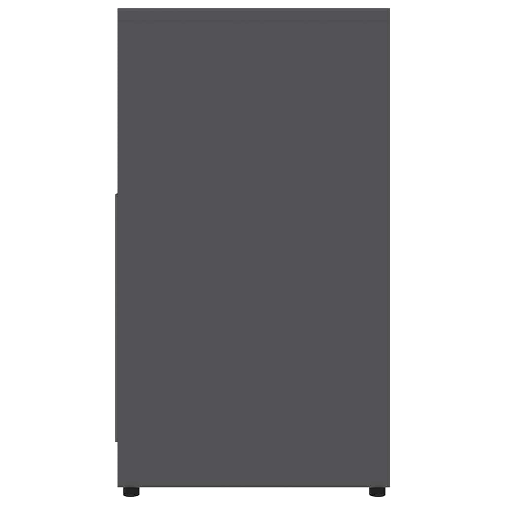 Armário casa de banho 60x33x61 cm contrapl. branco brilhante