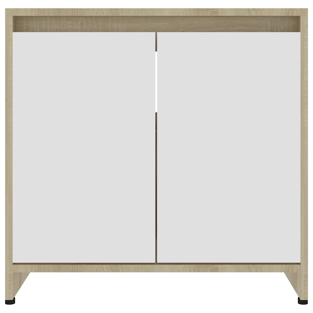 Armário casa de banho 60x33x61 cm contrapl. branco brilhante