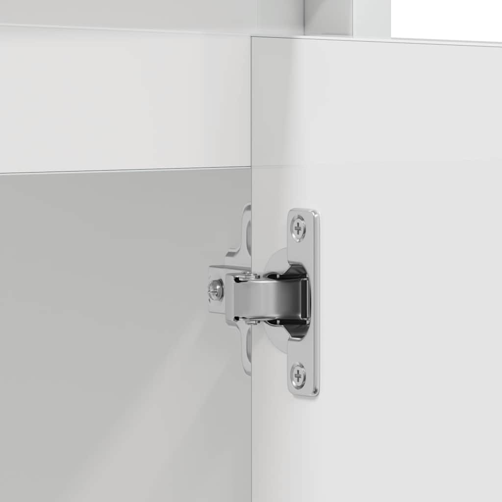 Armário casa de banho 60x33x61 cm contrapl. branco brilhante