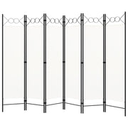 Divisória de quarto com 6 painéis 240x180 cm branco