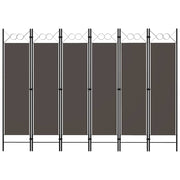 Divisória/biombo com 6 painéis 240x180 cm antracite