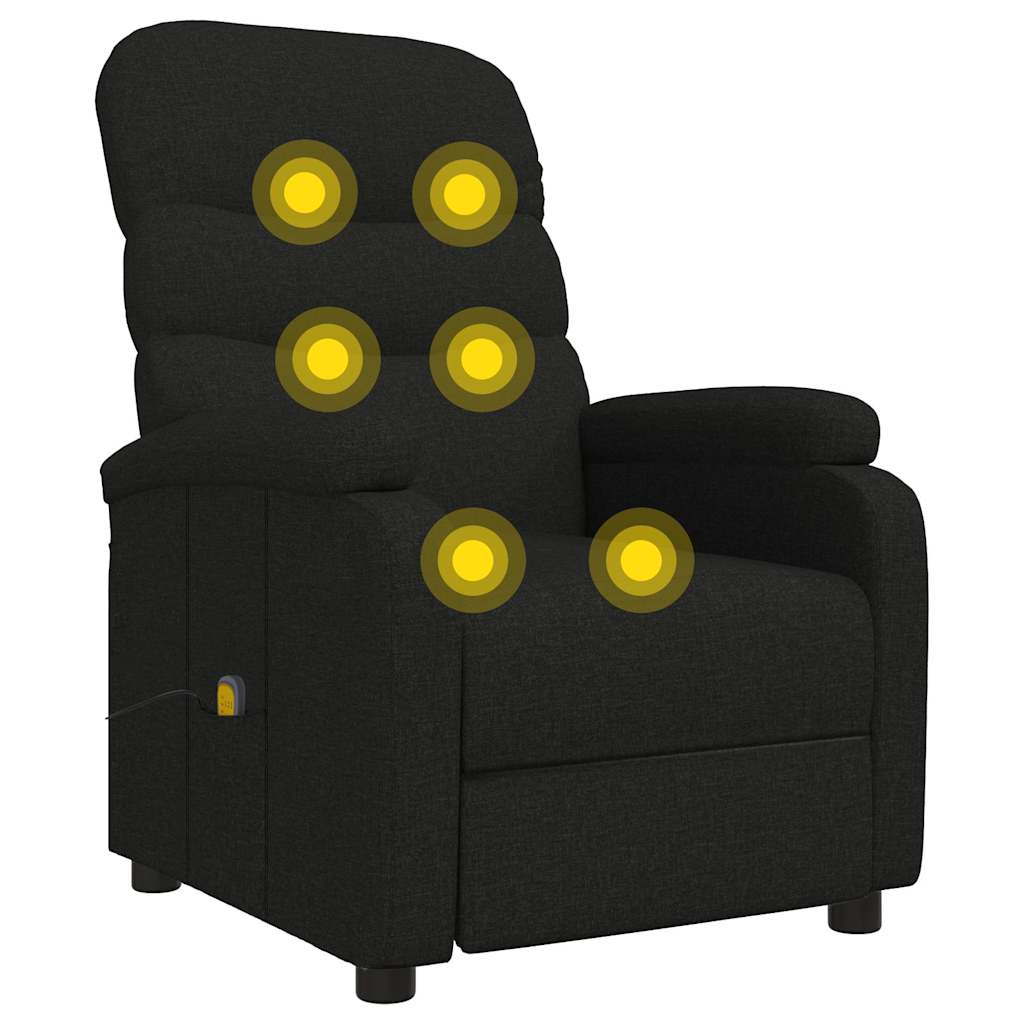 Poltrona de massagens tecido preto