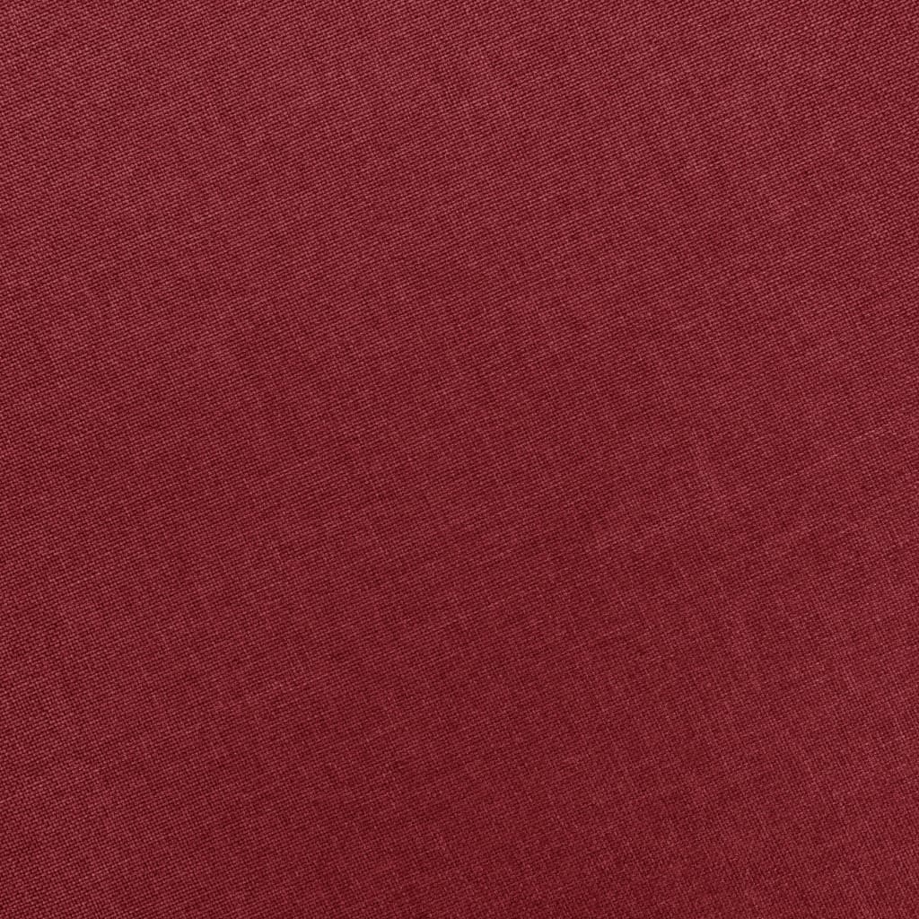 Poltrona de massagens com apoio de pés tecido vermelho tinto