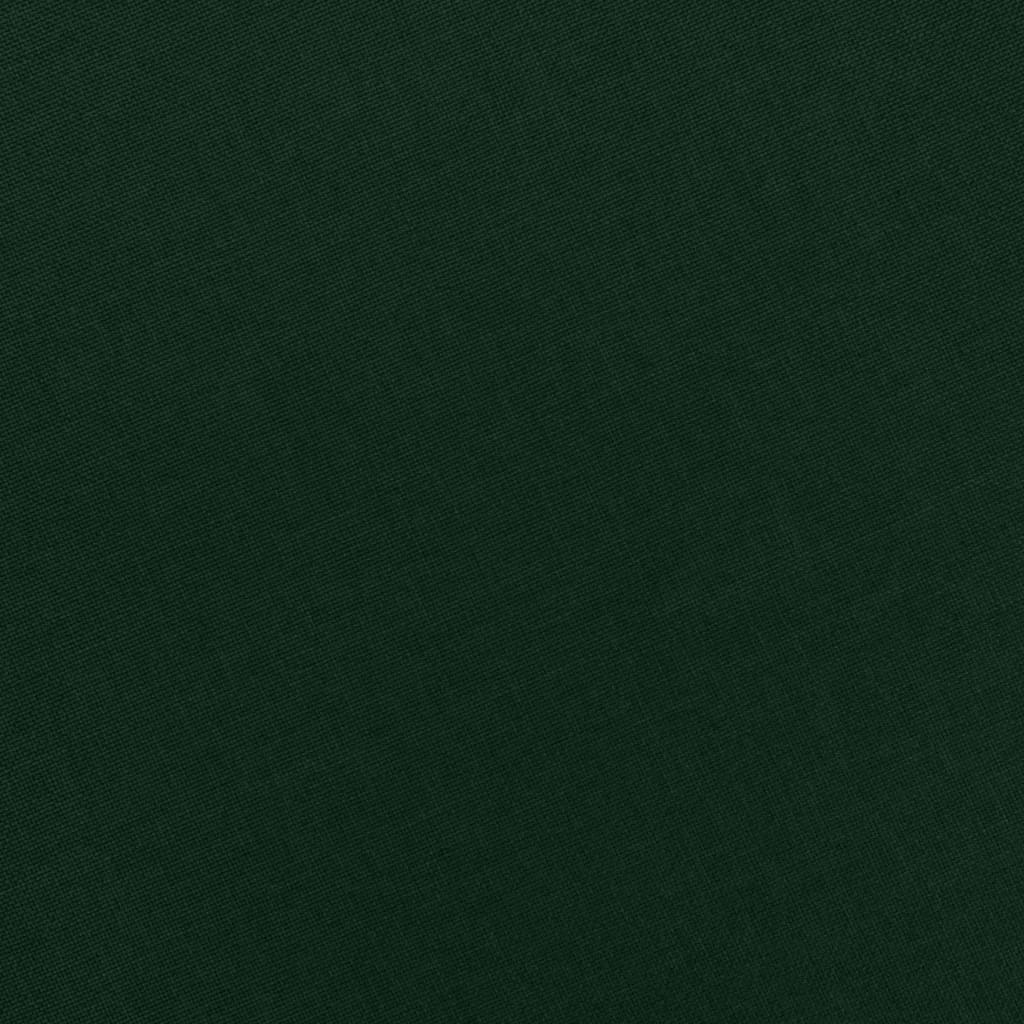 Poltrona de massagens com apoio de pés tecido verde-escuro