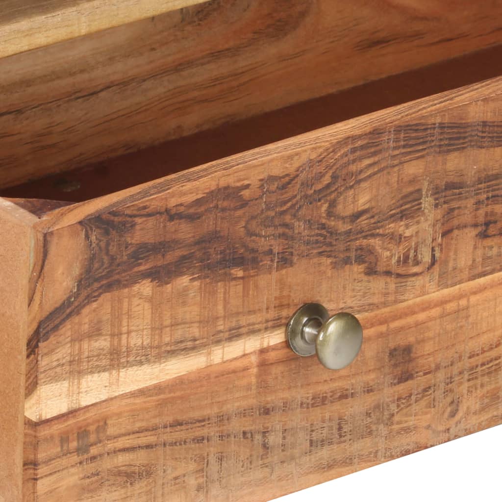 Móvel de TV 120x30x50 cm madeira de acácia áspera