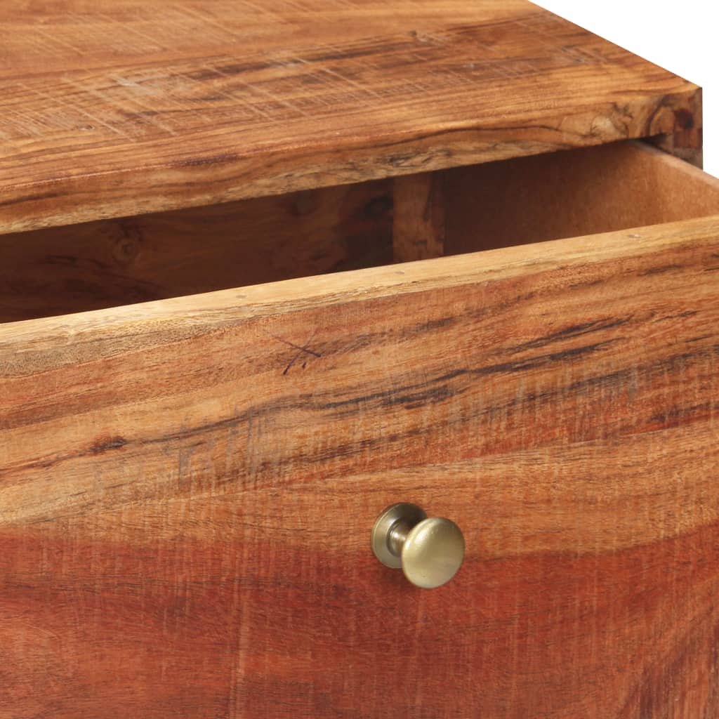 Mesa consola 90x35x75 cm madeira de acácia áspera