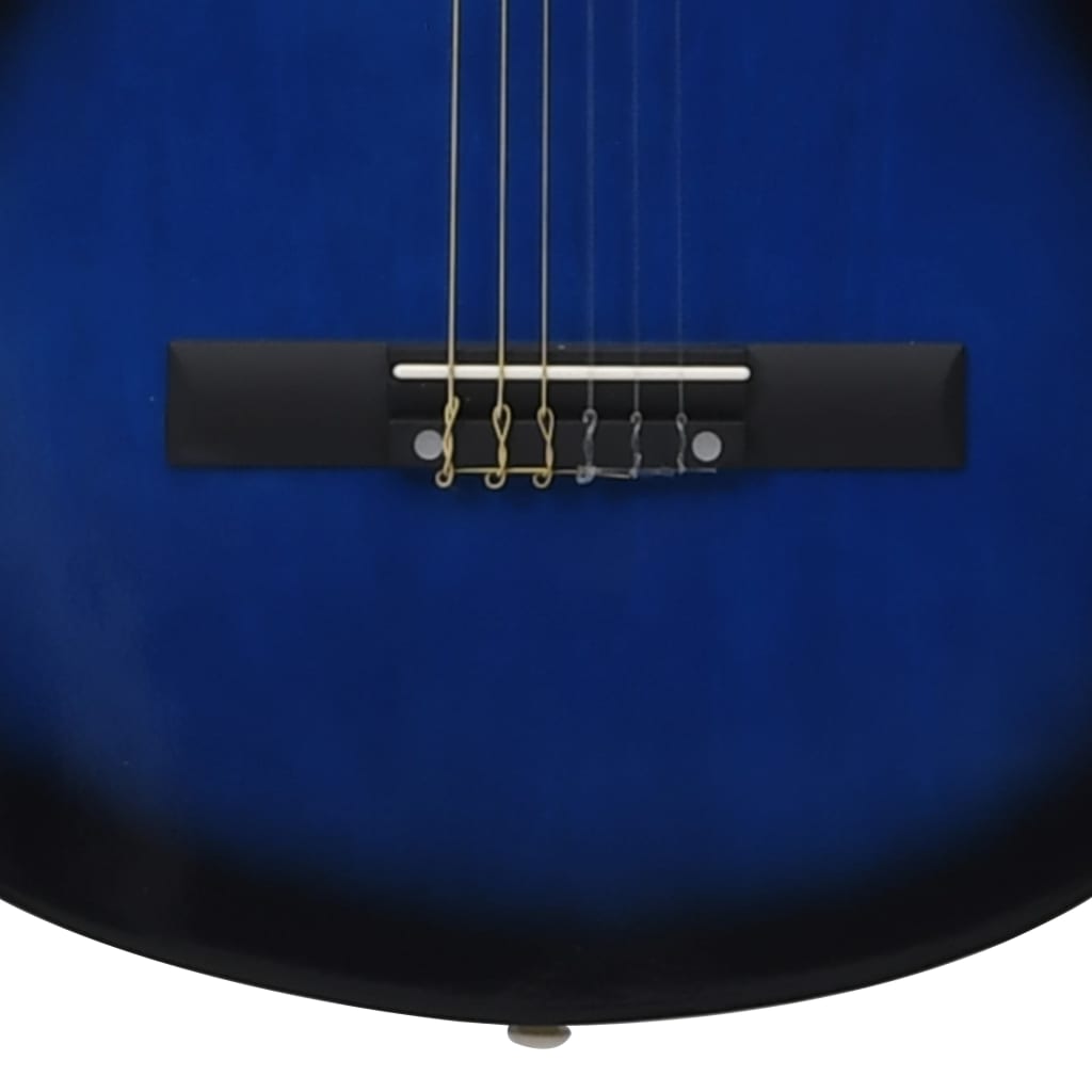 Guitarra clássica para iniciantes com saco 4/4 39" azul