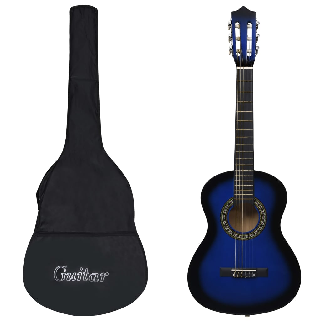 Guitarra clássica iniciantes/crianças c/ saco 1/2 34" tília