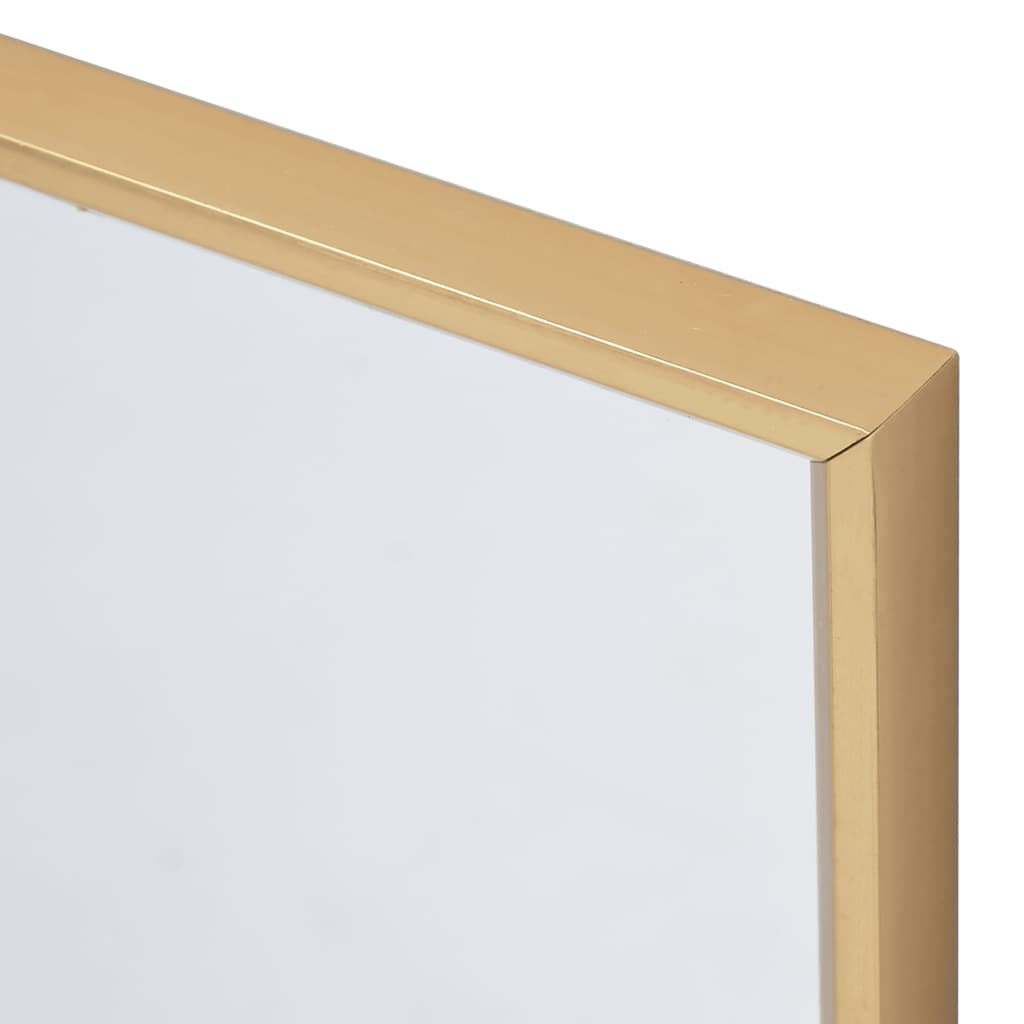 Espelho 60x60 cm dourado