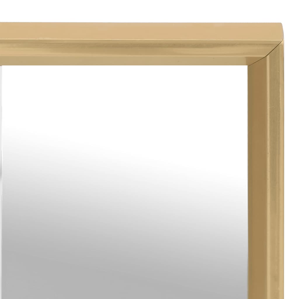 Espelho 60x60 cm dourado