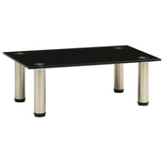 Móvel de TV 40x35x17 cm vidro temperado preto