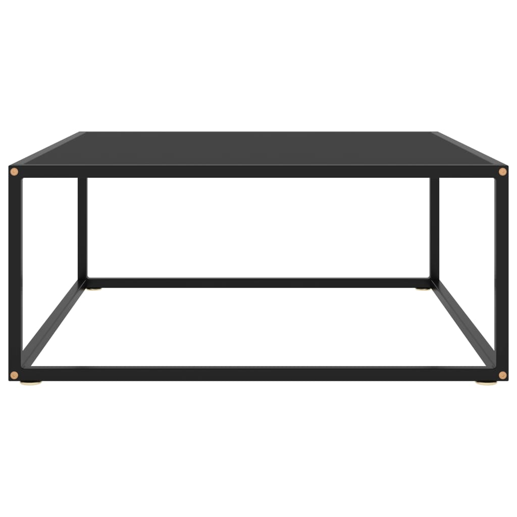 Mesa de centro 80x80x35 cm vidro preto