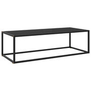 Mesa de centro 120x50x35 cm vidro preto
