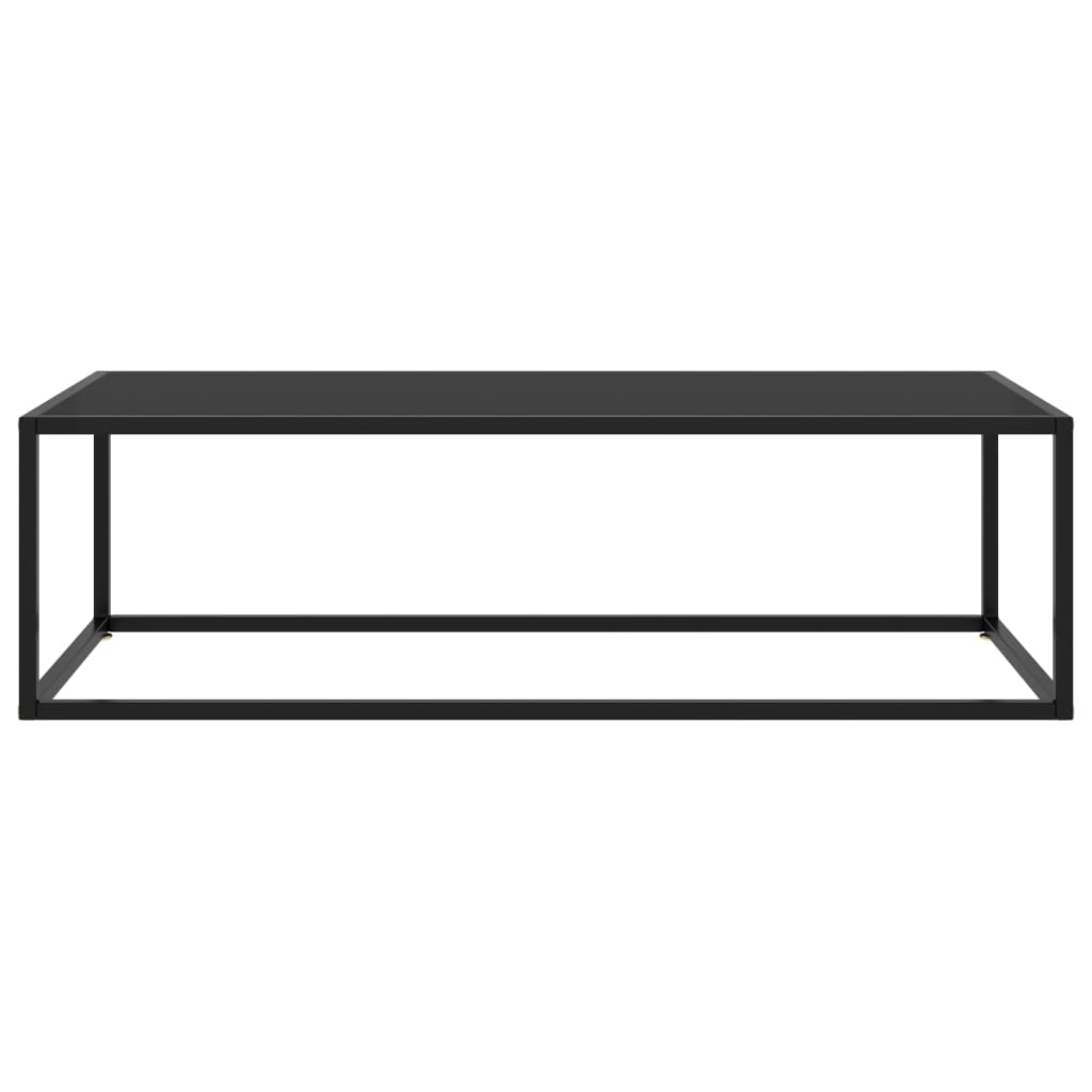 Mesa de centro 120x50x35 cm vidro preto