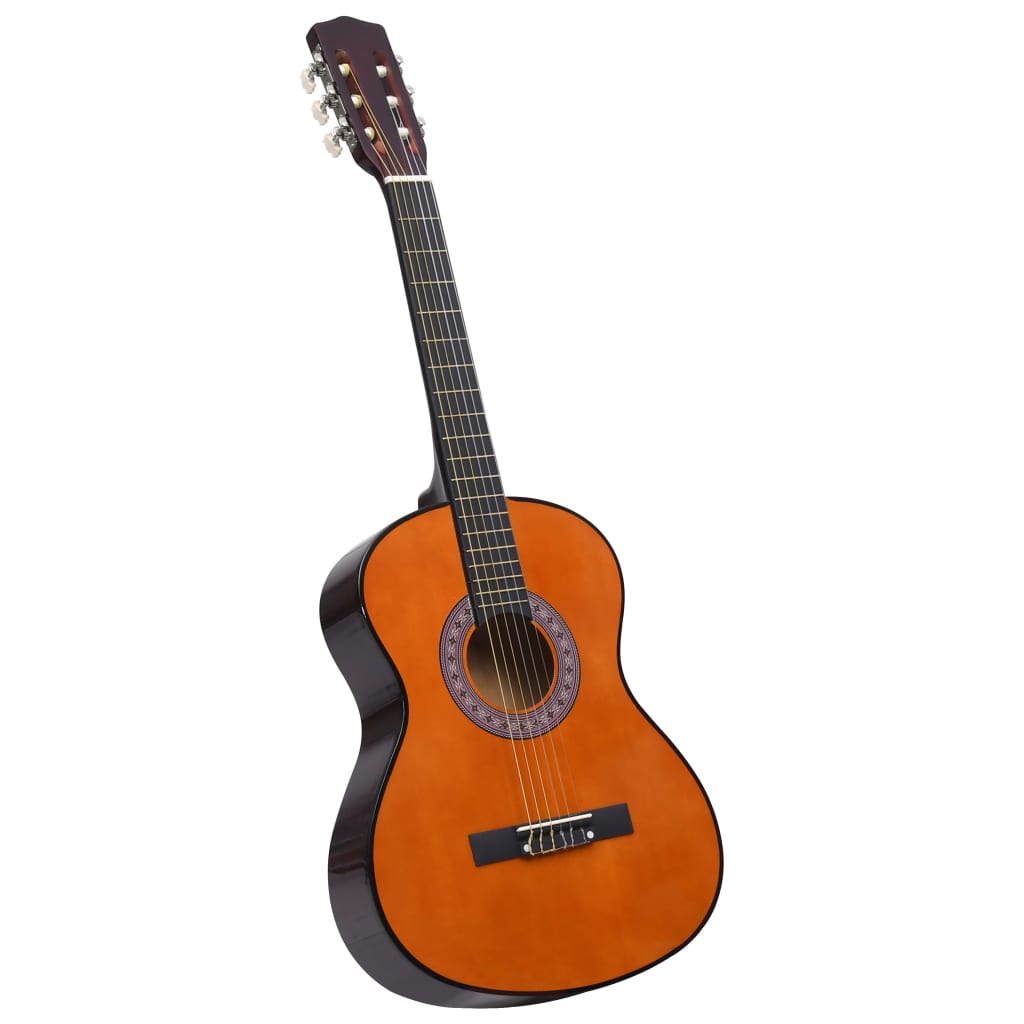 Guitarra clássica para iniciantes com saco 3/4 36" azul