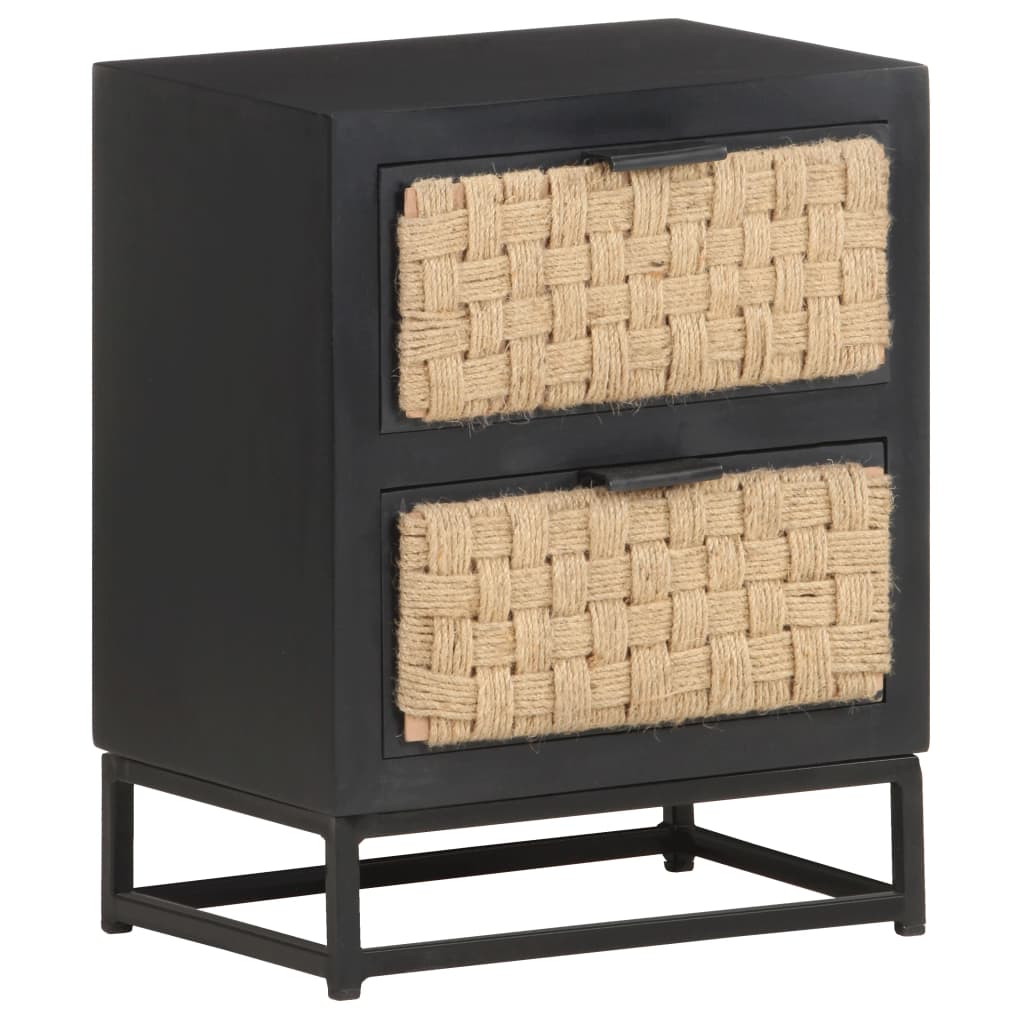 Mesa de cabeceira 40x30x50 cm madeira de mangueira maciça