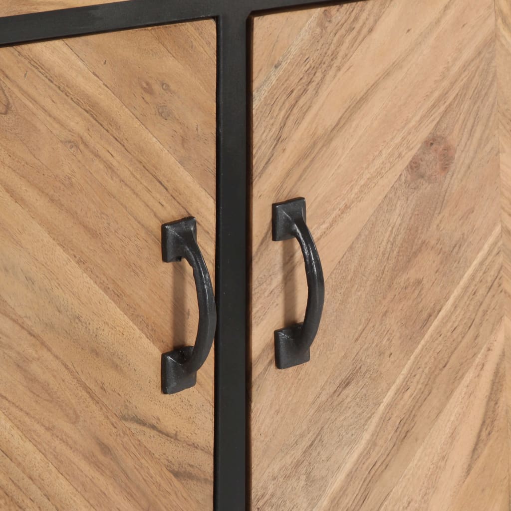 Aparador 120x30x75 cm madeira de acácia maciça