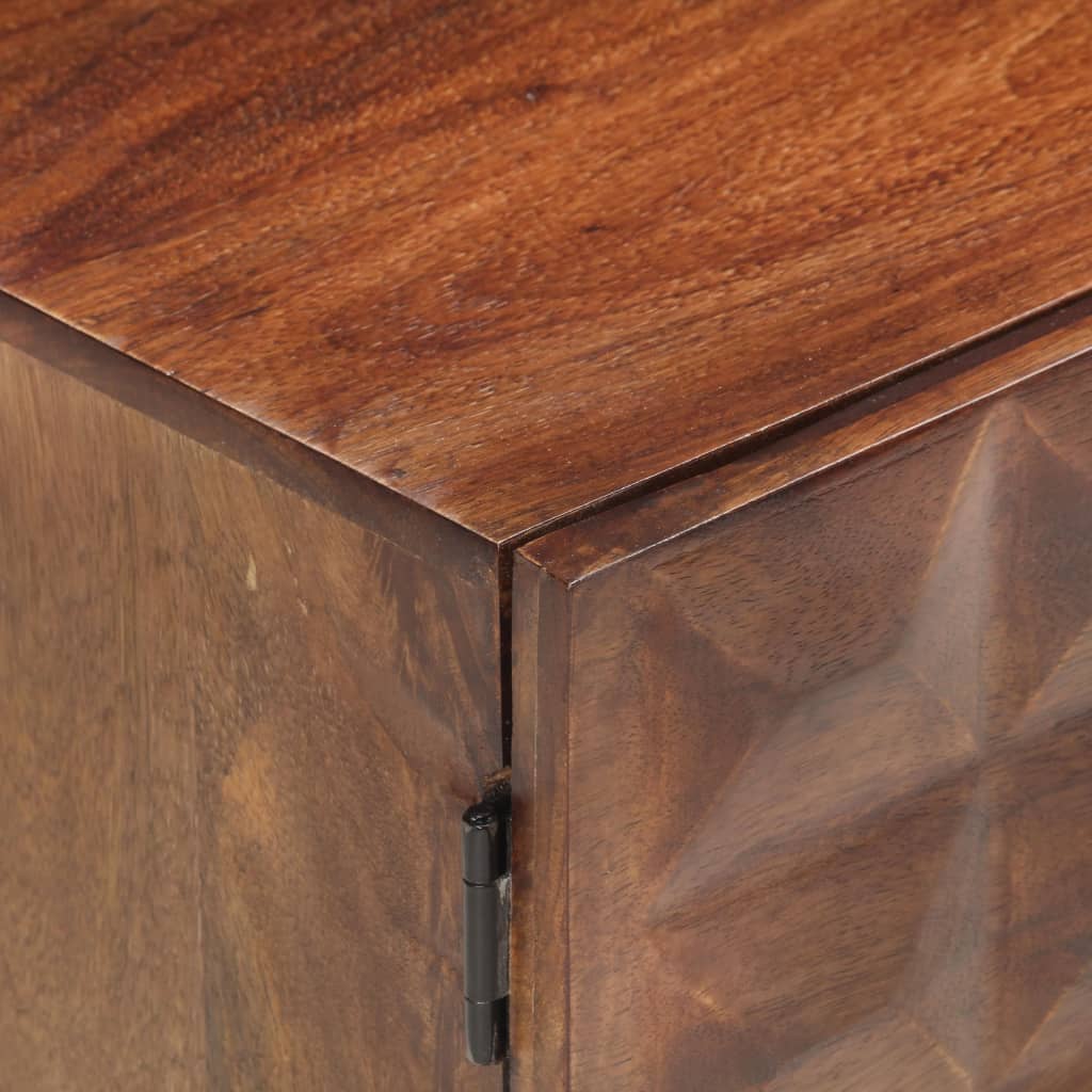 Móvel de TV 124x29x45 cm madeira de mangueira maciça