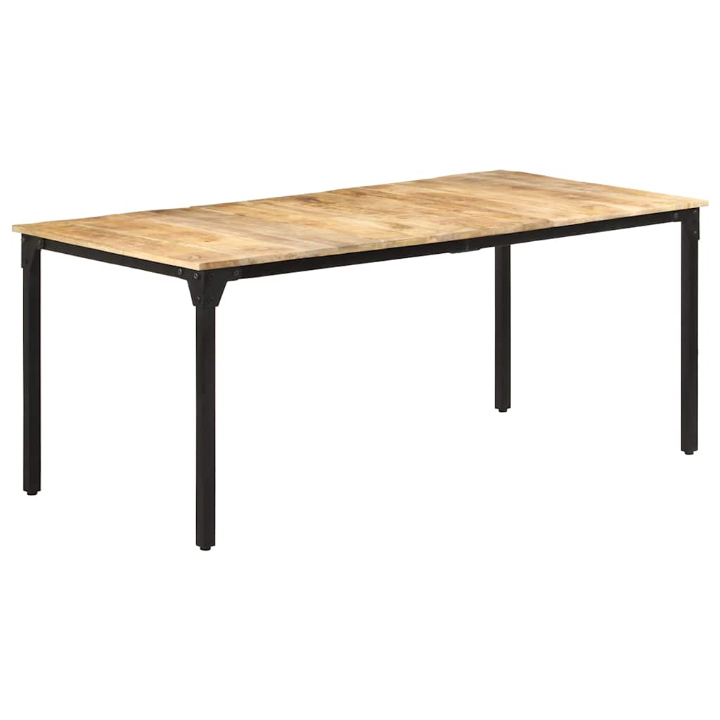 Mesa de jantar 180x90x76 cm madeira de mangueira áspera