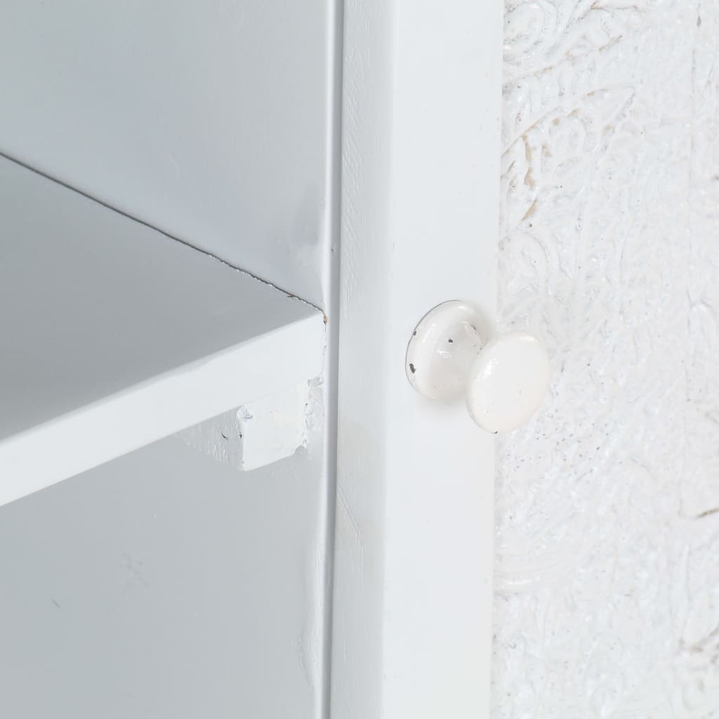 Móvel de TV 115x30x46 cm madeira de mangueira maciça branco