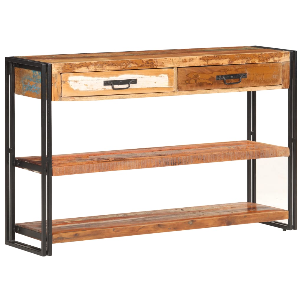 Aparador 120x30x75 cm madeira recuperada maciça