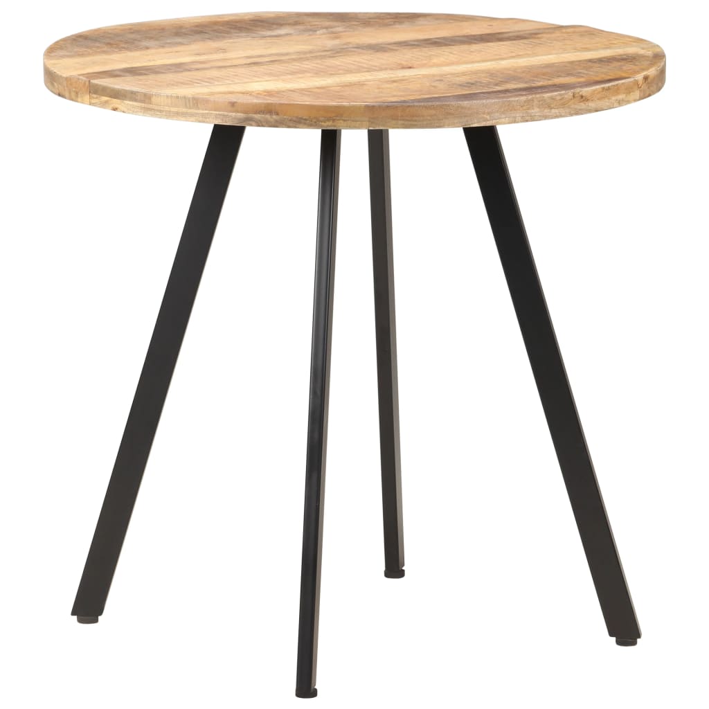 Mesa de jantar 80 cm madeira de mangueira áspera