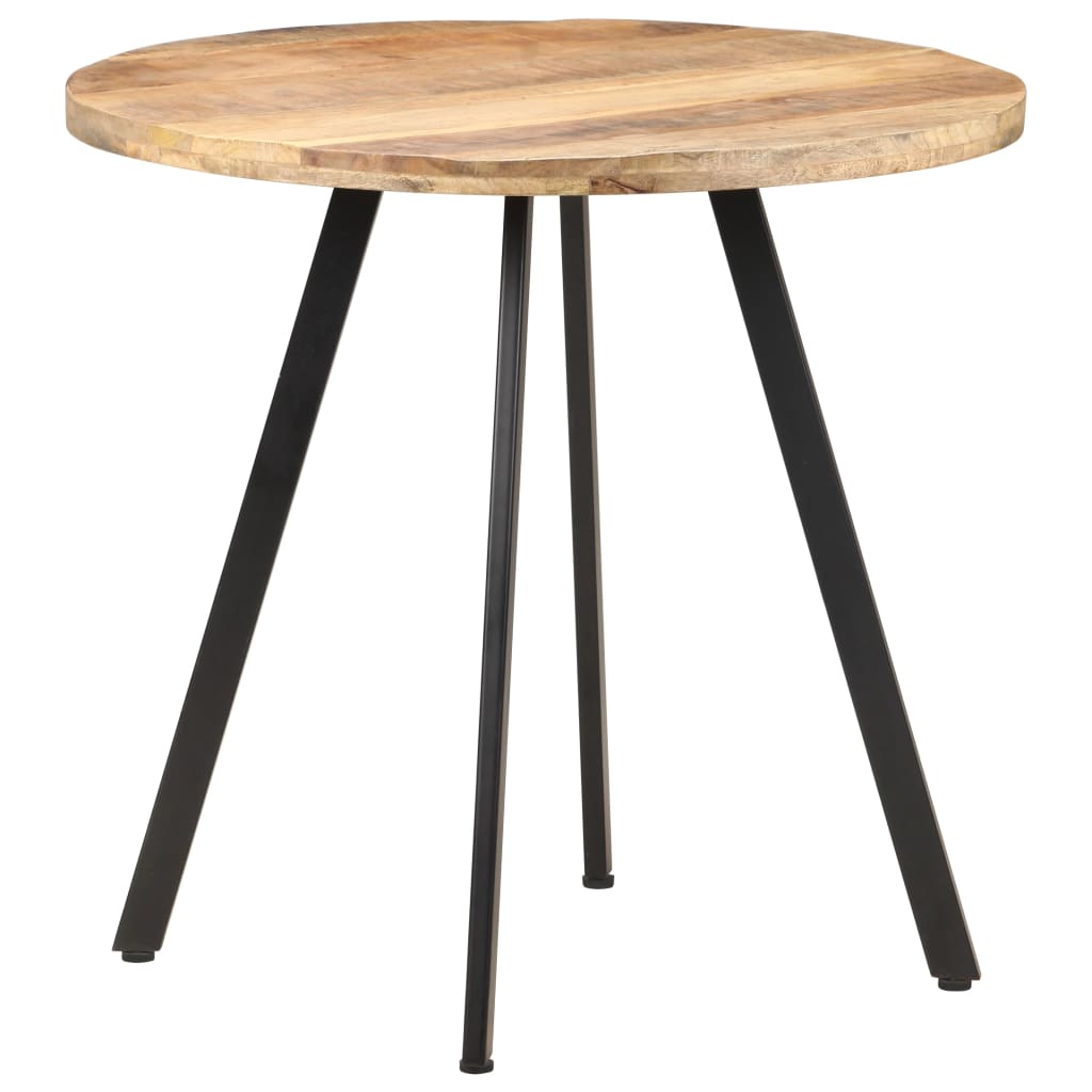 Mesa de jantar 80 cm madeira de mangueira áspera