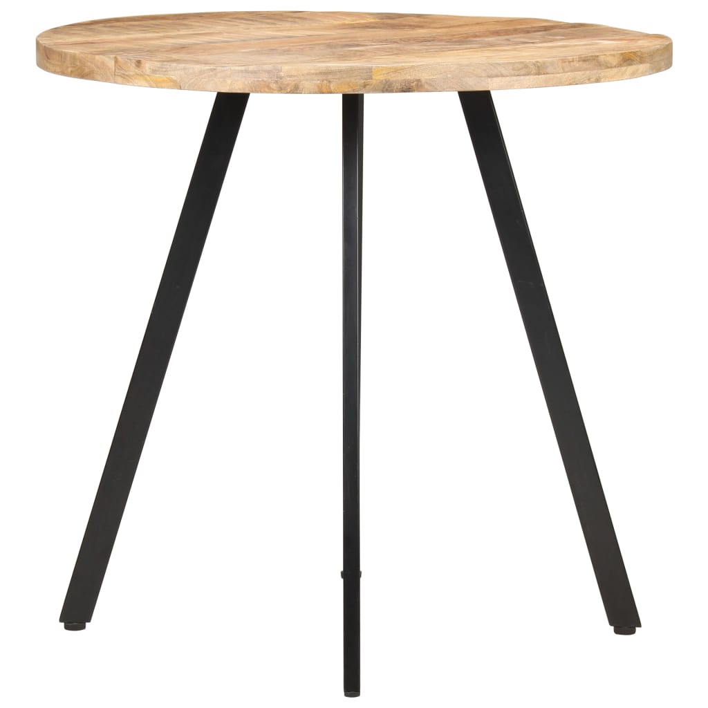 Mesa de jantar 80 cm madeira de mangueira áspera