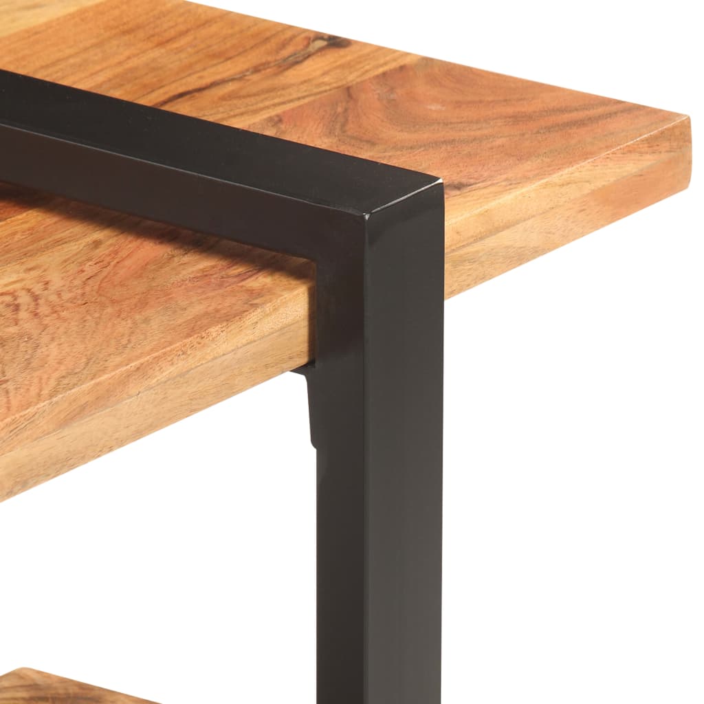 Móvel de TV 130x40x40 cm madeira de acácia maciça