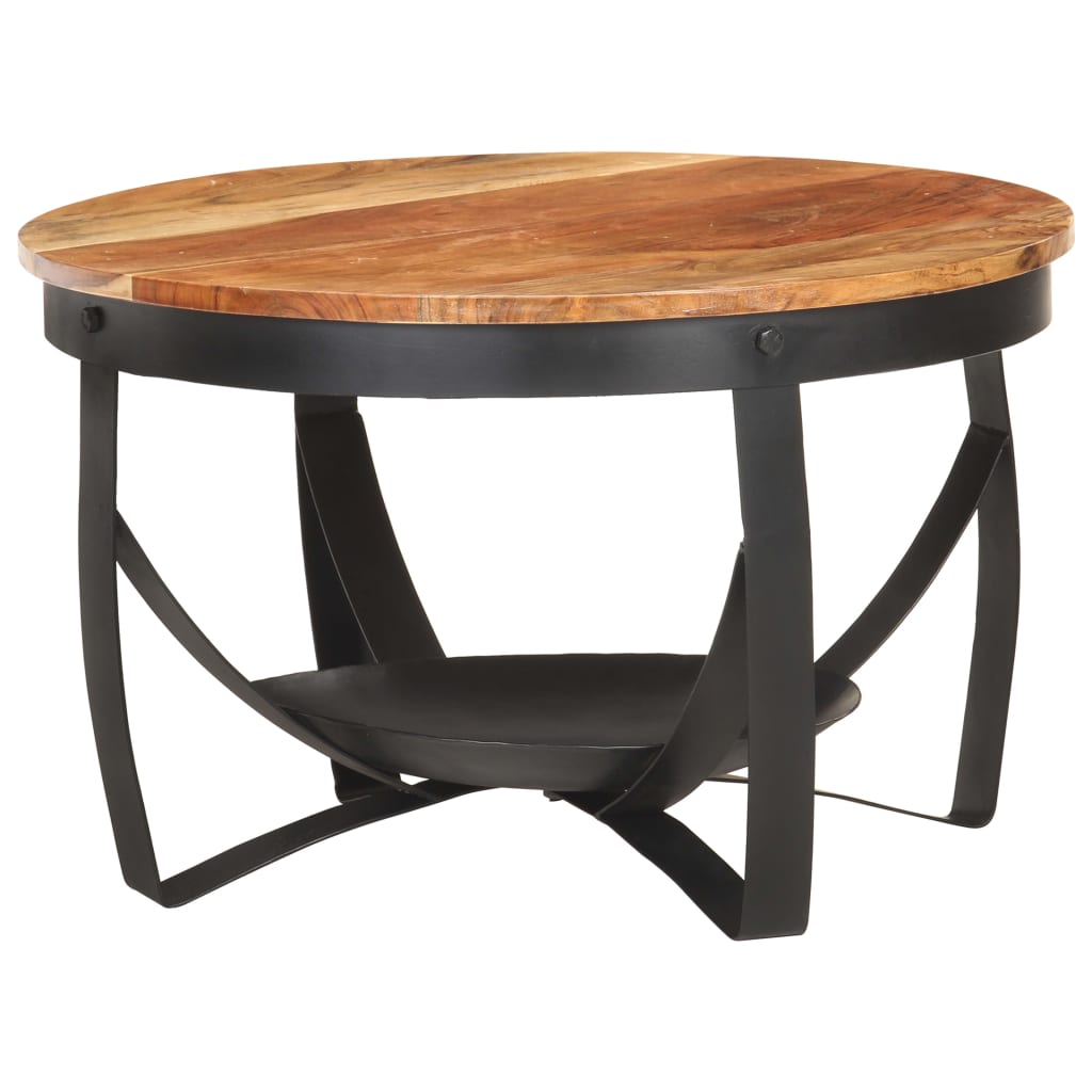 Mesa de centro Ø68x43 cm madeira de acácia maciça