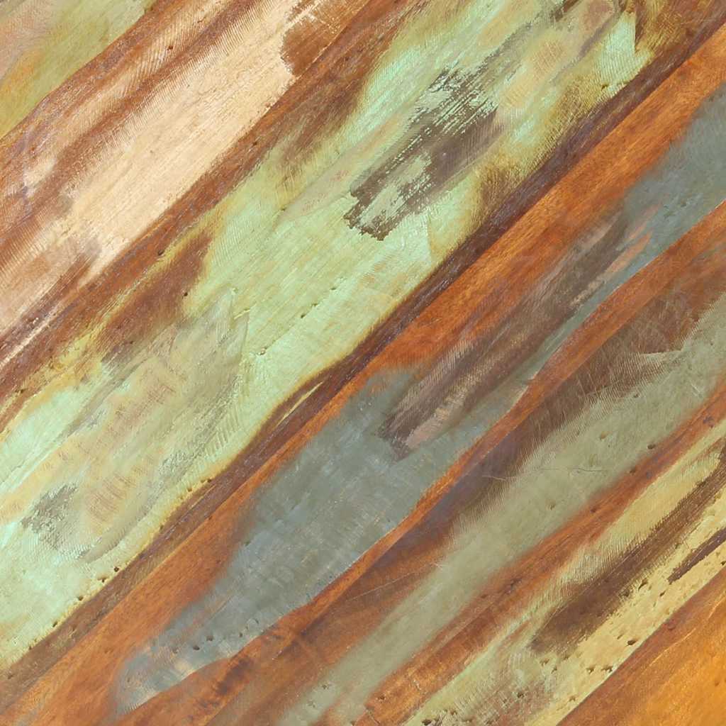 Mesa de centro Ø68x43 cm madeira recuperada maciça