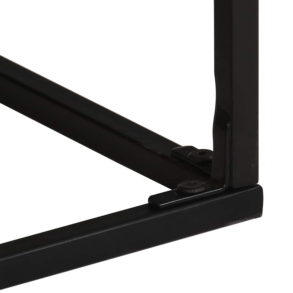 Mesa de centro 68x68x41 cm madeira de mangueira áspera