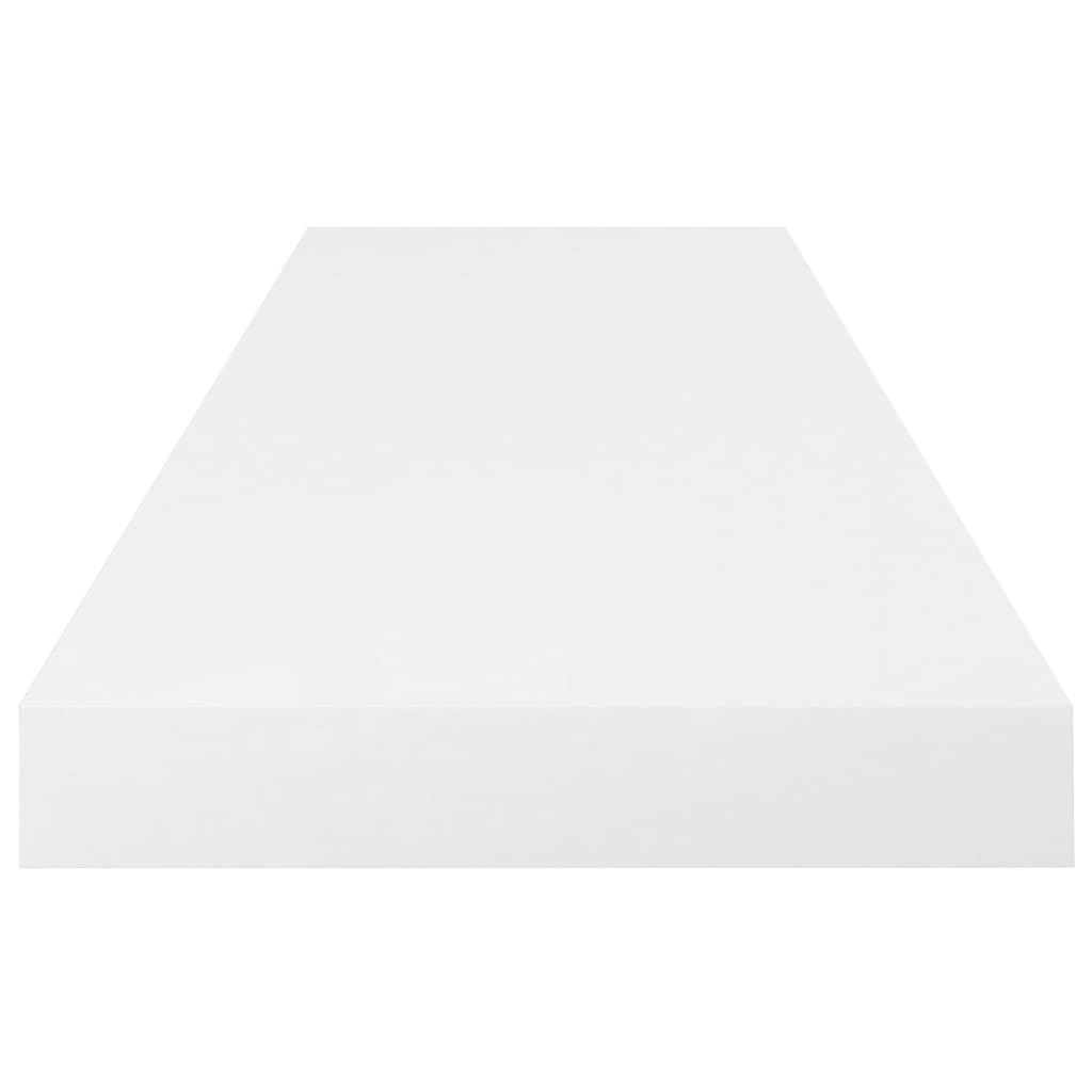 Prateleiras de parede suspensas 4 pcs 80x23,5x3,8cm MDF branco