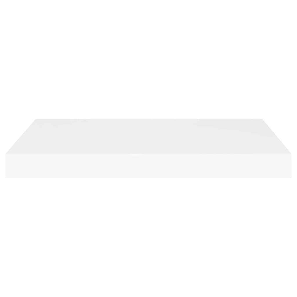 Prateleiras de parede suspensas 2 pcs 60x23,5x3,8cm MDF branco