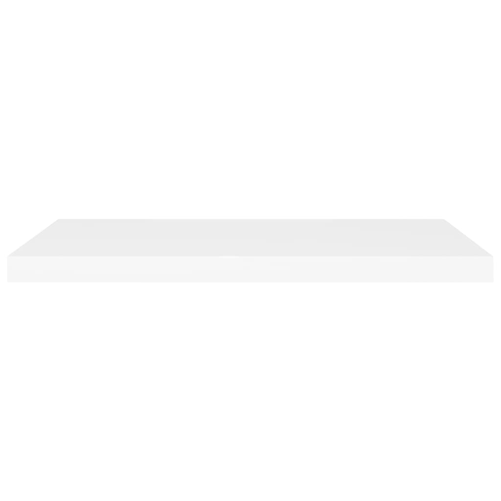 Prateleira de parede suspensa 80x23,5x3,8 cm MDF branco
