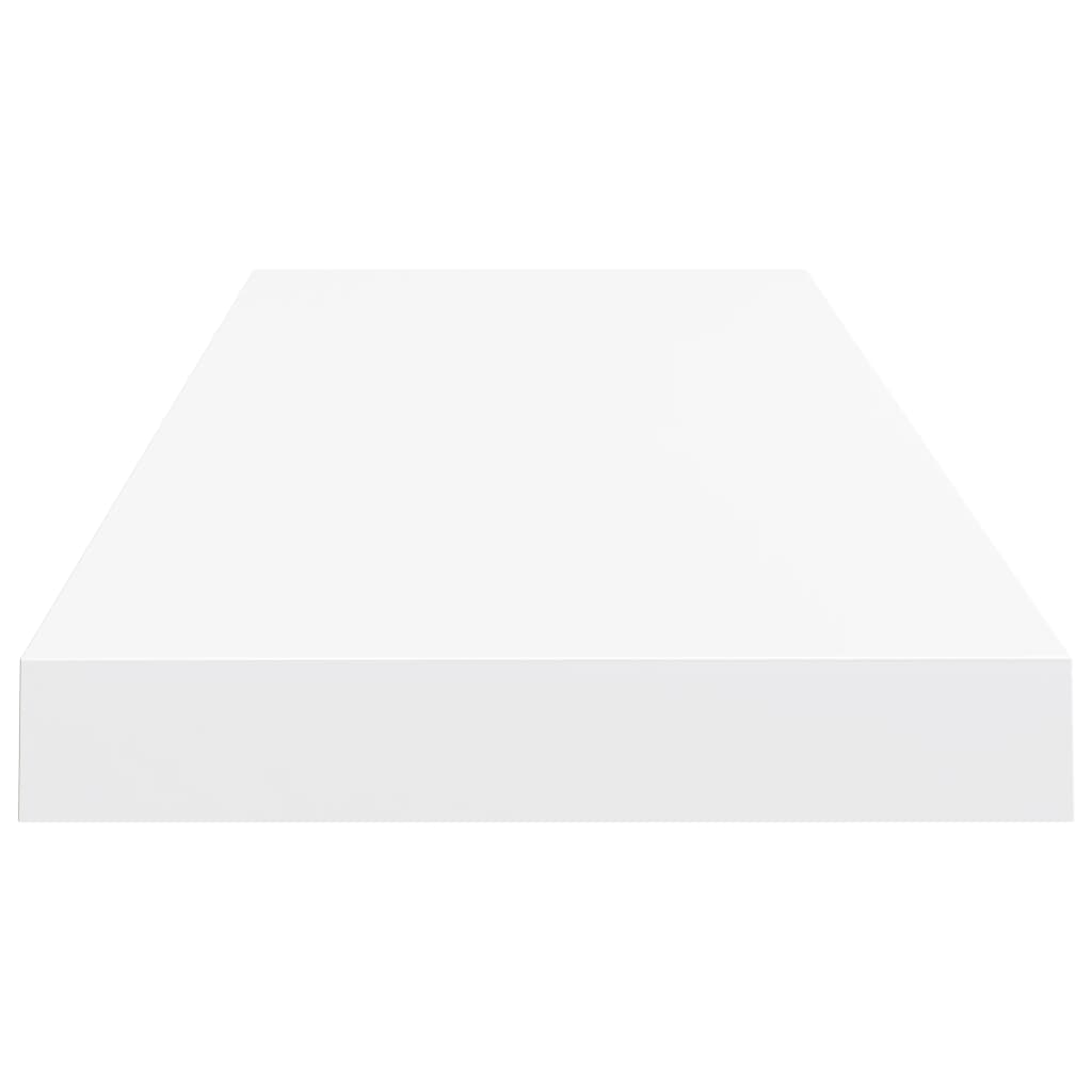 Prateleira de parede suspensa 80x23,5x3,8 cm MDF branco